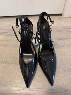 Zara patent leather high heels